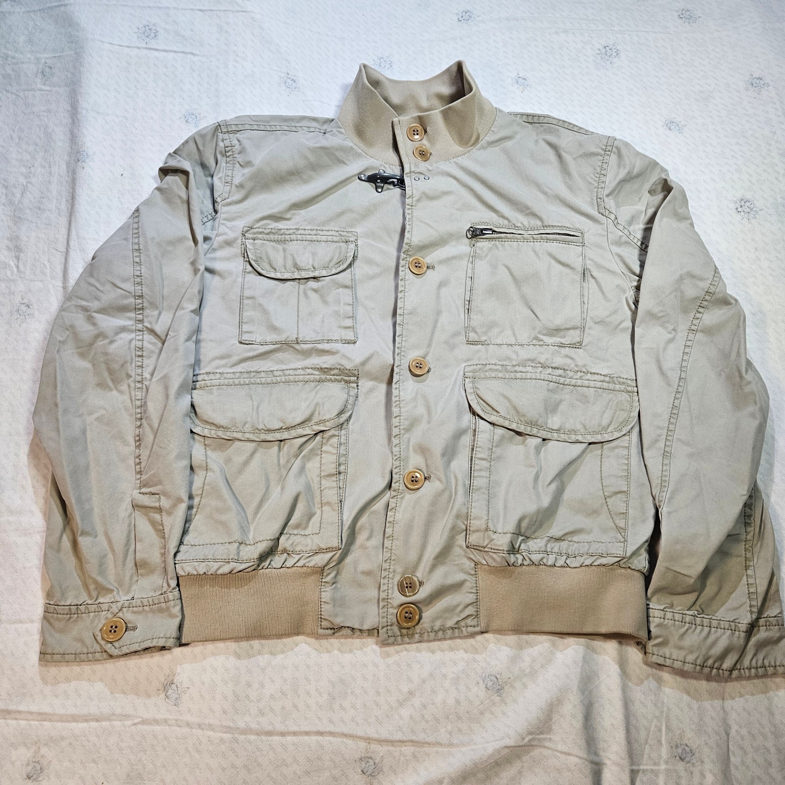 Iconica Giacca Fay Beige con Gancio Metallico Taglia M Condizioni Ottime