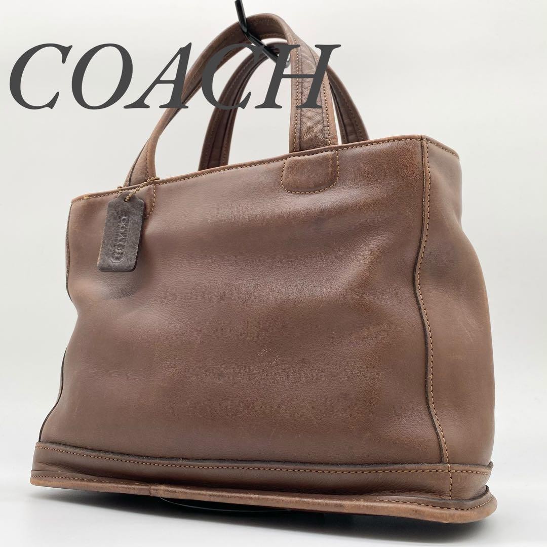 Vintage Brown Glovetan Leather Coach Handbag 9303