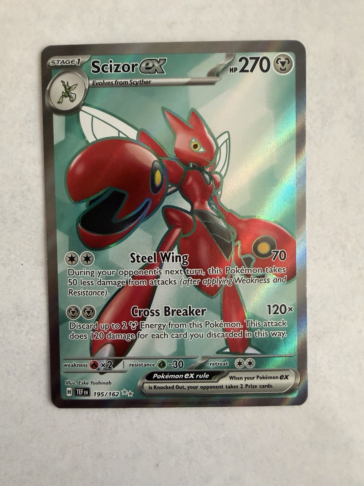 Scizor ex 195/162 SV05: Temporal Forces Holo Pokemon TCG NM