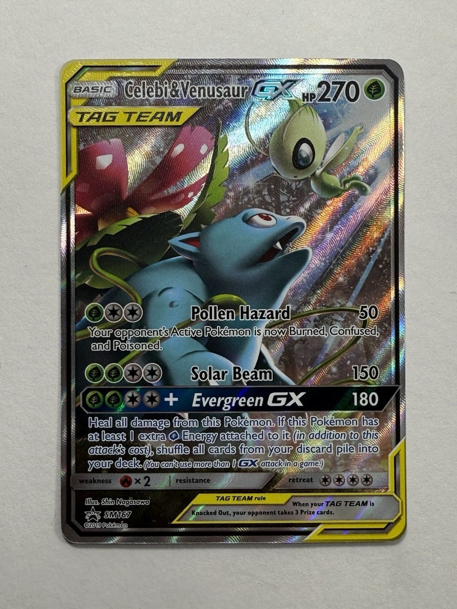 Pokémon TCG - Celebi & Venusaur GX Tag Team SM167 Black Star Promo