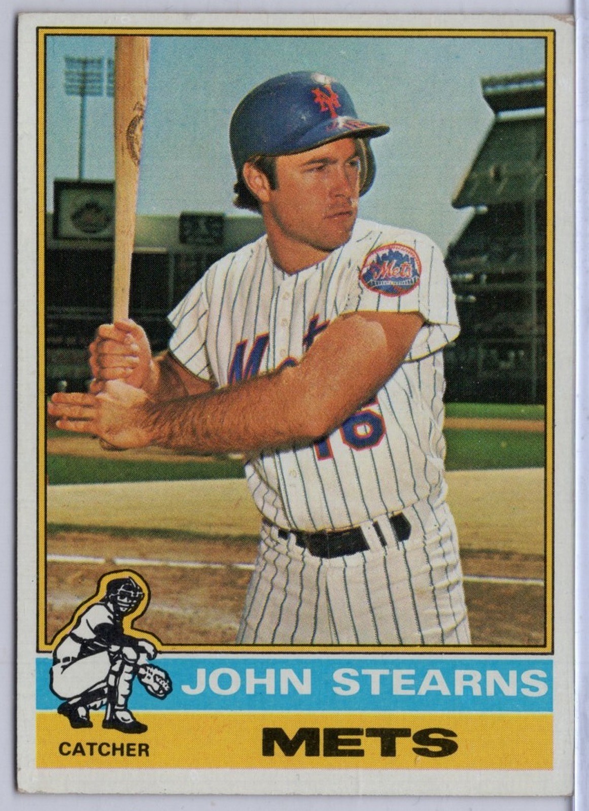 1976 Topps #633 John Stearns in EX Condition Mets