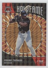2022 Panini Mosaic Holofame Reactive Orange Prizm 75/99 Frank Thomas HOF 05k6