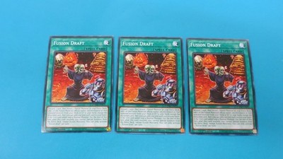 3x FUSION DRAFT SPELL COMMON DOOD-EN070 1ST EDITION YUGIOH NM / UNPLAYED