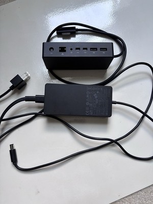 Microsoft Surface Dock 1661 Docking Station w/ 1749 Power Adapter OEM Genuine