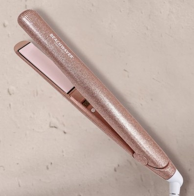 Beachwaver Coast Pro Ceramic Flat Iron 1-Inch Pink Glitter NEW Limited Edition