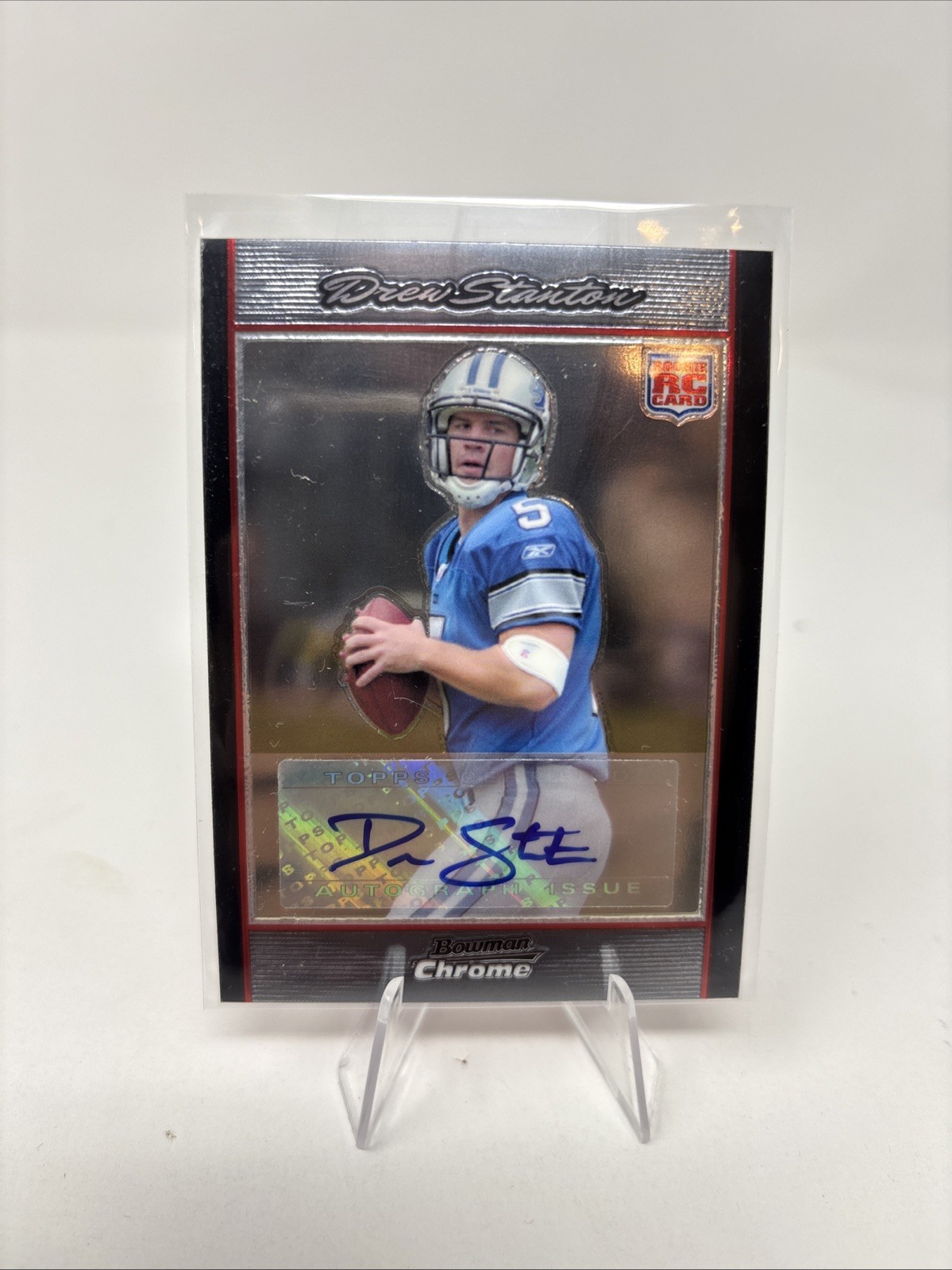 Drew Stanton Bowman Chrome #BC58 Autograph
