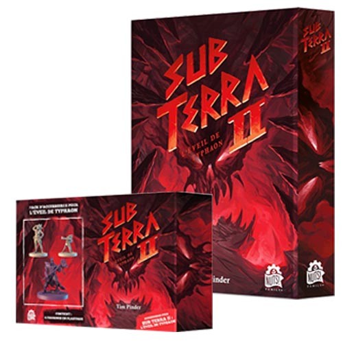 Sub Terra 2 extension Typhaon et figurines PKGamePack pour jeu de société expert d'exploration