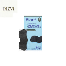 Biore Men s Charcoal Nose Strips, Blackhead Remover, 6 Ct
