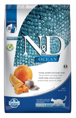 Farmina N&D; Cat OCEAN Herring Pumpkin & Orange Adult 5 kg