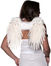 Feather Wings One Size Adult Costume Accessory White
