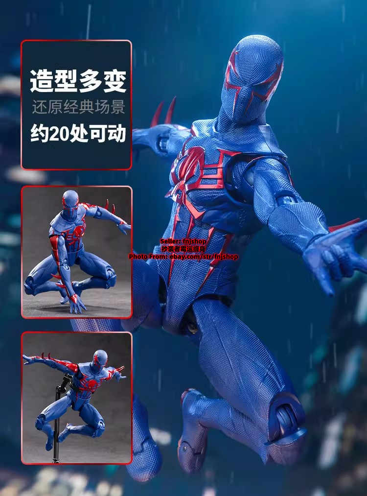 New ZD Toys Spider-Man 2099 1/10 Collectible 7in Action Figure
