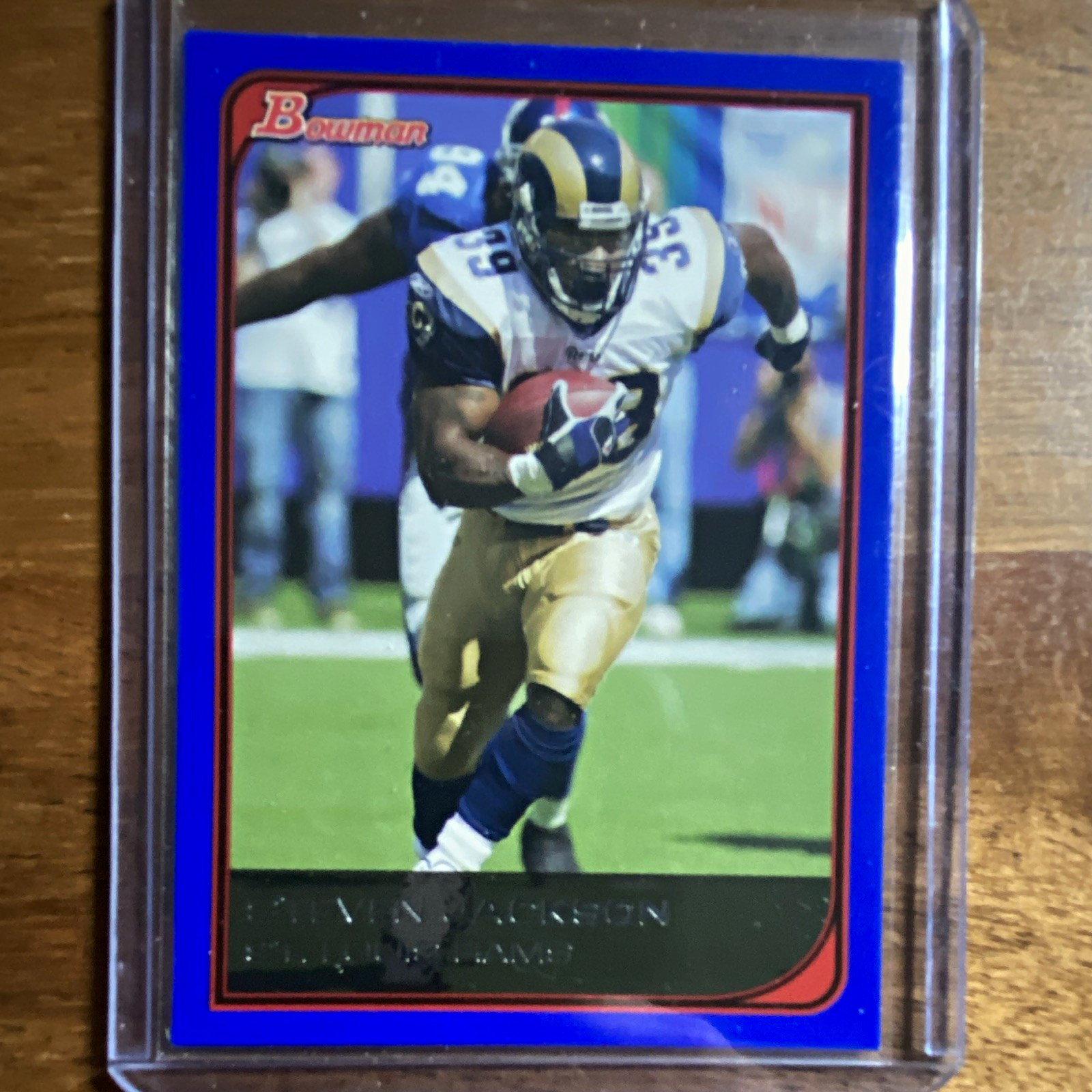 Topps 2006 Bowman Steven Jackson St. Louis Rams #58 Blue Parallel /500