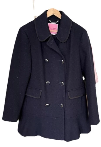 Cappotto Kate Spade Navy Pea taglia XL