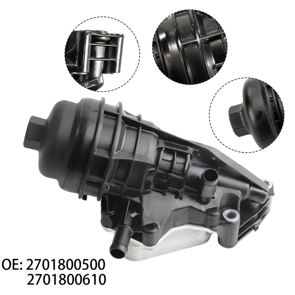 Oil Filter Base Assembly For Mercedes For 2701800500 Easy Installation - Image 2 of 4