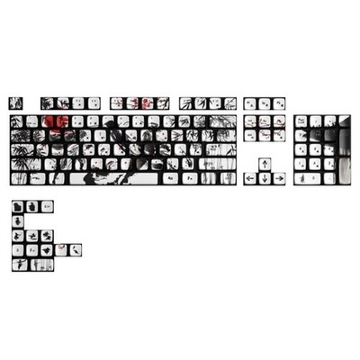 Vintages Themed Translucent Keycaps 118 Set PBT Materials AntiSlip Surfaces
