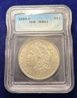 1880-O Morgan Silver Dollar MS61 ICG QA2048