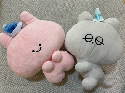 Asamimi-chan & Danny-kun Großes Plüschpuppenset Sleep Together Rosa 30 cm...