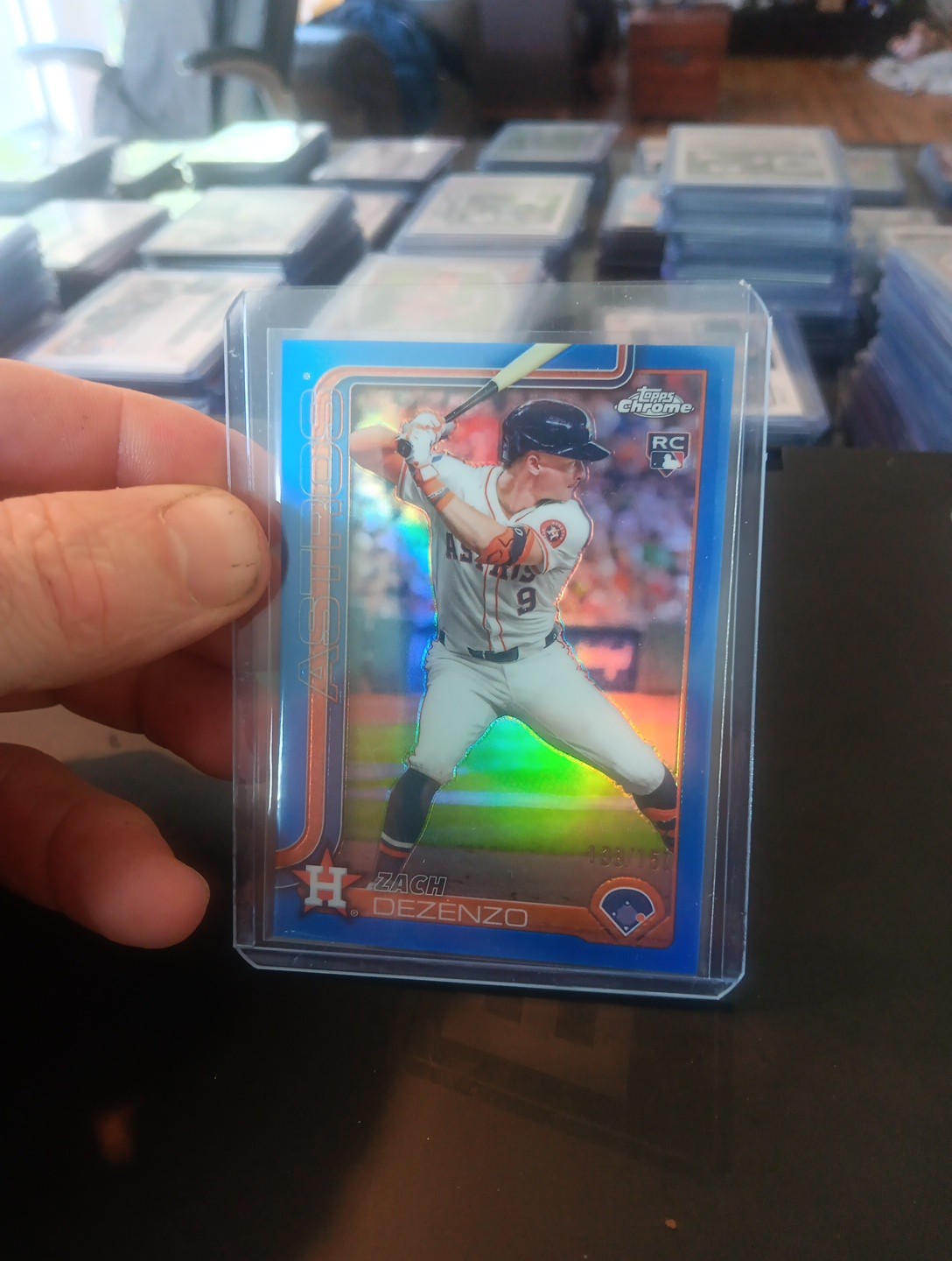 2025 Topps Series 1 - Zach Dezenzo #89 Blue Holofoil /150 (RC)