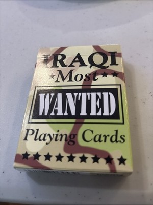 Iraqi Most Wanted Playing Cards by Bicycle / Hoyle Made in U.S.A.