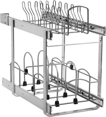 2 Tier Pull Out Cookware Organizer