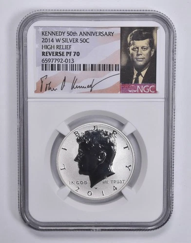 2014-W Kennedy Half Dollar — photo from the most recent tracked eBay sale