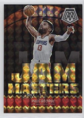2023-24 Panini Mosaic Jam Masters Reactive Yellow Prizm 30/99 Paul George #4 8mm