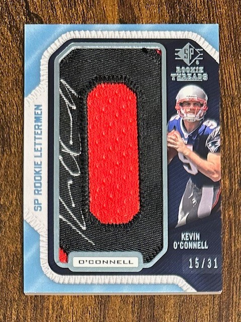 Kevin O'Connell SP Rookie Threads Rookie Letterman College Autographs #KO26 Base