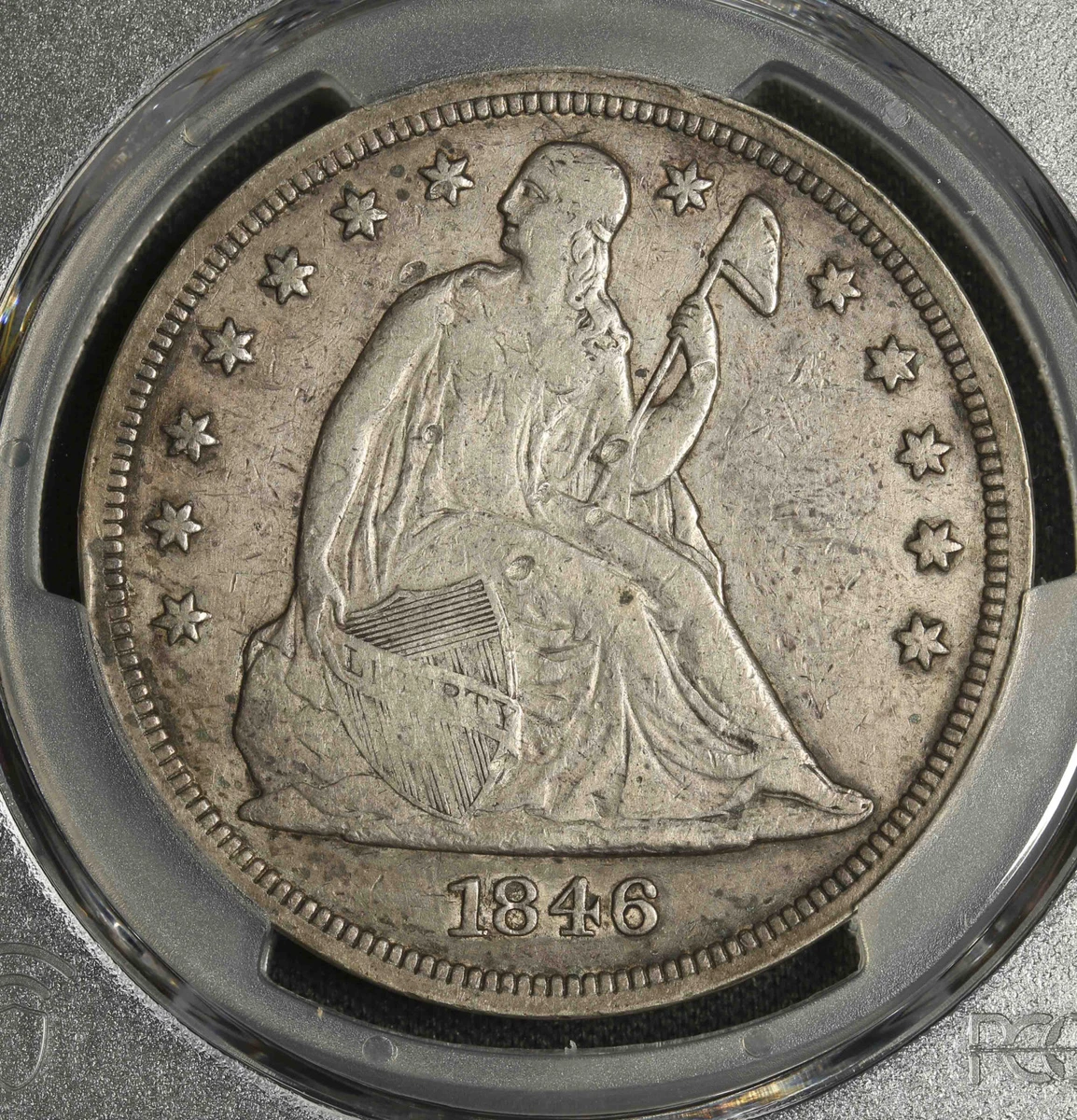 Philadelphia 1846 Year Seated Liberty US Dollars (1840-1873) for