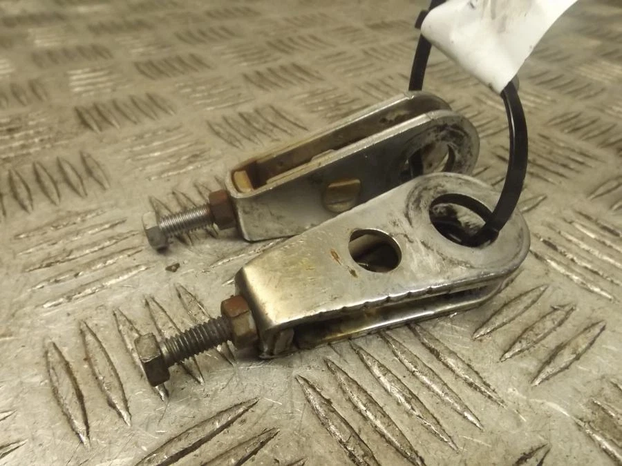 Honda CM400T CM400 T Pair Of Rear Chain Tensioners - Image 3 of 3