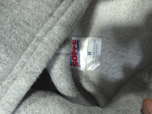 US Navy Hoodie Mens Medium Gray Sweatshirt Pullover Soffe Sweater - Picture 5 of 7