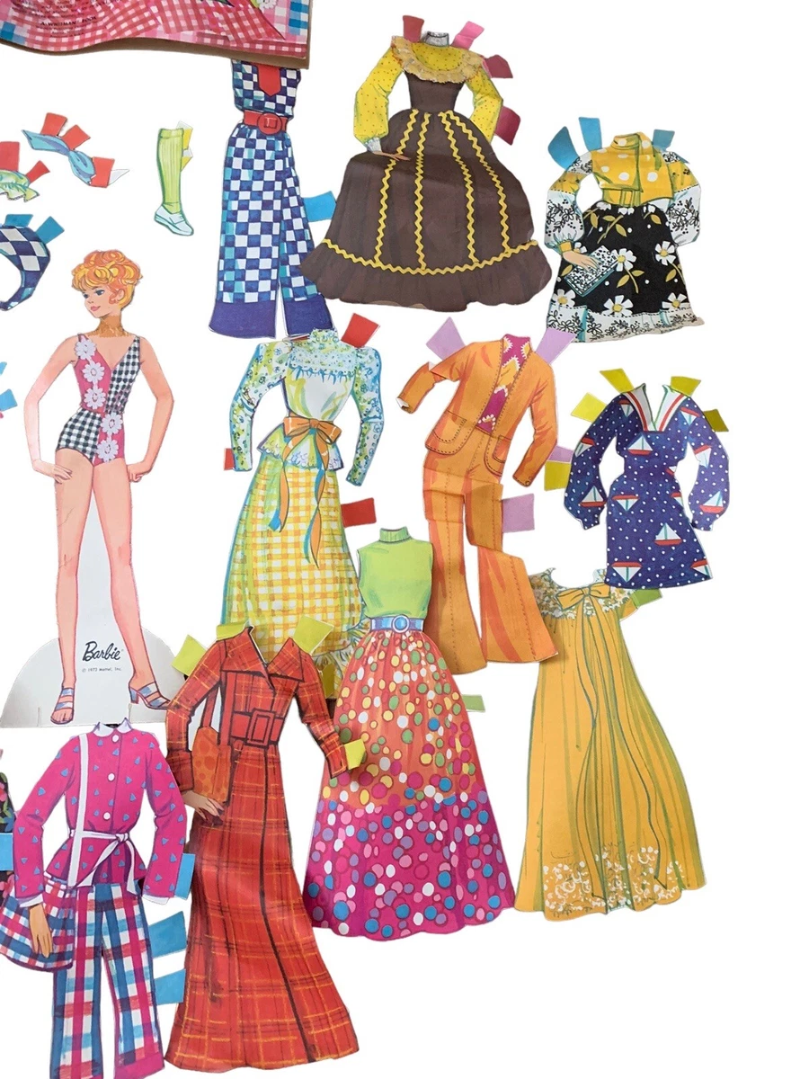 Vintage barbie paper dolls hotsell