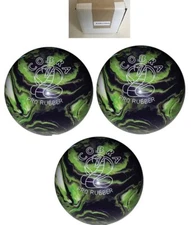 EPCO Duckpin- Cobra Pro Rubber - Purple, Lime & White (with engraving)