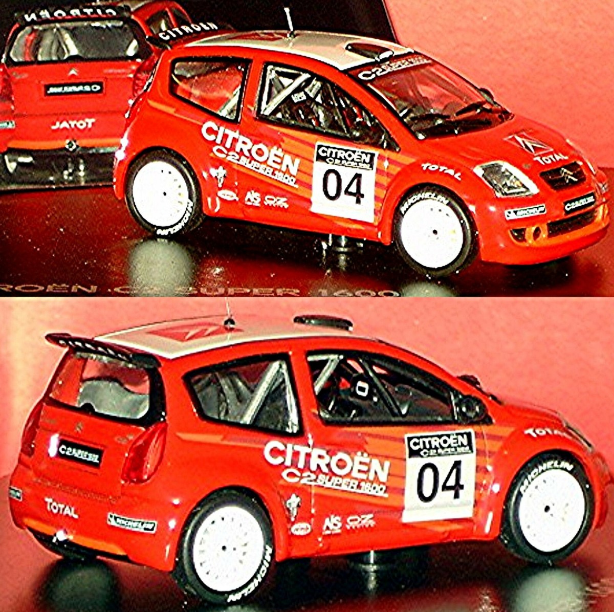 Voiture Miniaturisée Citroën C2 Super 1600 N°4 Transalliance - Échelle 1/43, Norev, Neuf Sous Boîte