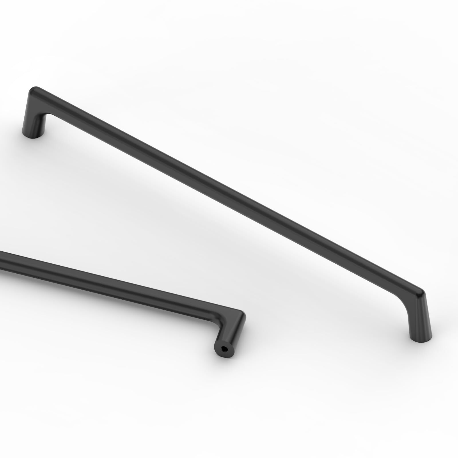 Matte Black 10 Inch Cabinet Pulls 6 Pack Kitchen Drawer Handles Modern Hardware