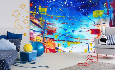 3D Aquarell Doodle ZHUC11737 Tapete Wandbild Fototapete Abnehmbarer Ann