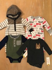 New Carter's, Cat  Jack Infant Boys Winter Clothing Lot of 4 Size 0-3,3 Months