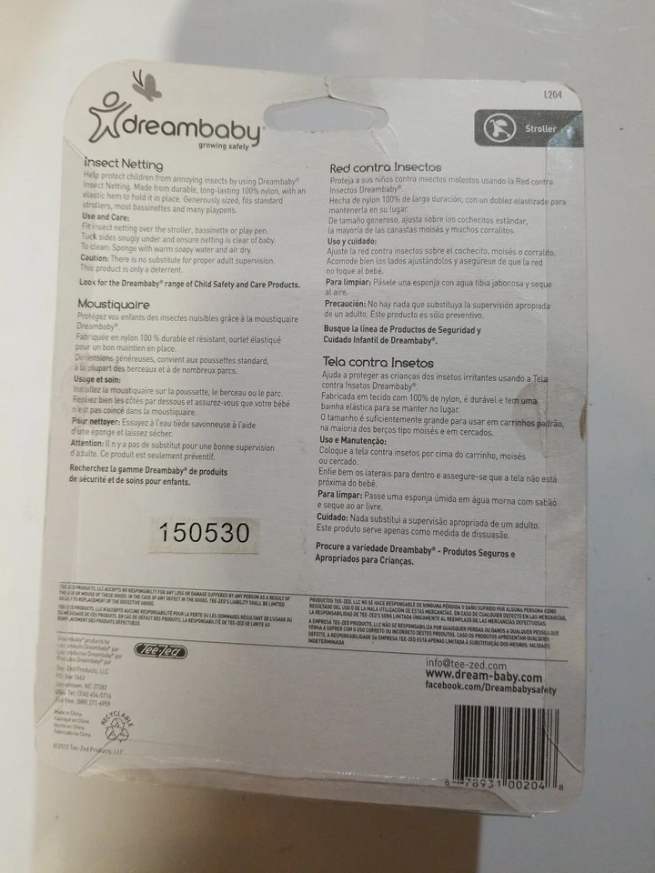 Red para insectos Dreambaby para cochecitos, patios de juego, portadores y viajes 1 Foto 2 de 2