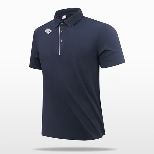Descente Men Polo Shirt Short Sleeve Outdoor Soft Leisure Business ...