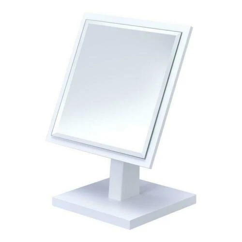 Espejo de maquillaje blanco de madera Espejos de baño