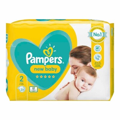 PAMPERS NEU BABY GRÖSSE 2 TRAGETASCHE 31 WINDELN