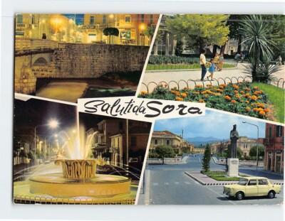 Postcard Saluti da Sora Italy