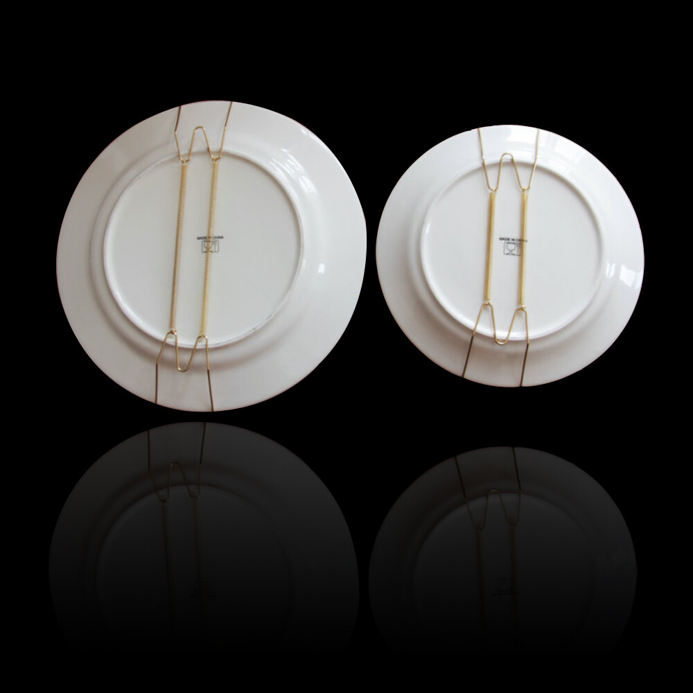 W Type Hook 8" to 16" Inch Wall Display Plate Dish Hanger Holder Home