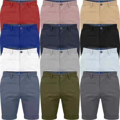 Mens Stretch Chino Shorts Cotton Summer Half Pant Casual Cargo Combat Casual - Image 1 of 4