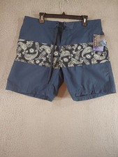 Kanu Surf Board Shorts Size 38 Mens Drawstring Navy Blue NWT