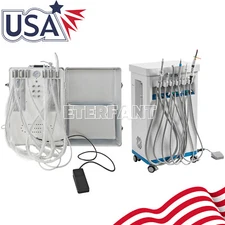 Portable Dental Unit Delivery Unit with Air Compressor Curing Light Scalers