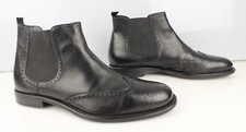 Jean Louis SCHERRER Bottines Chelsea Tout cuir cousu noir T 43