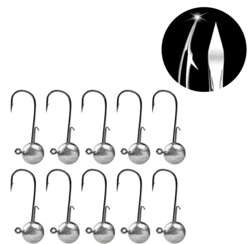 10 X  Jig Heads with bait holders 2g  ,  5g , 7g or 10g sea fishing LRF river
