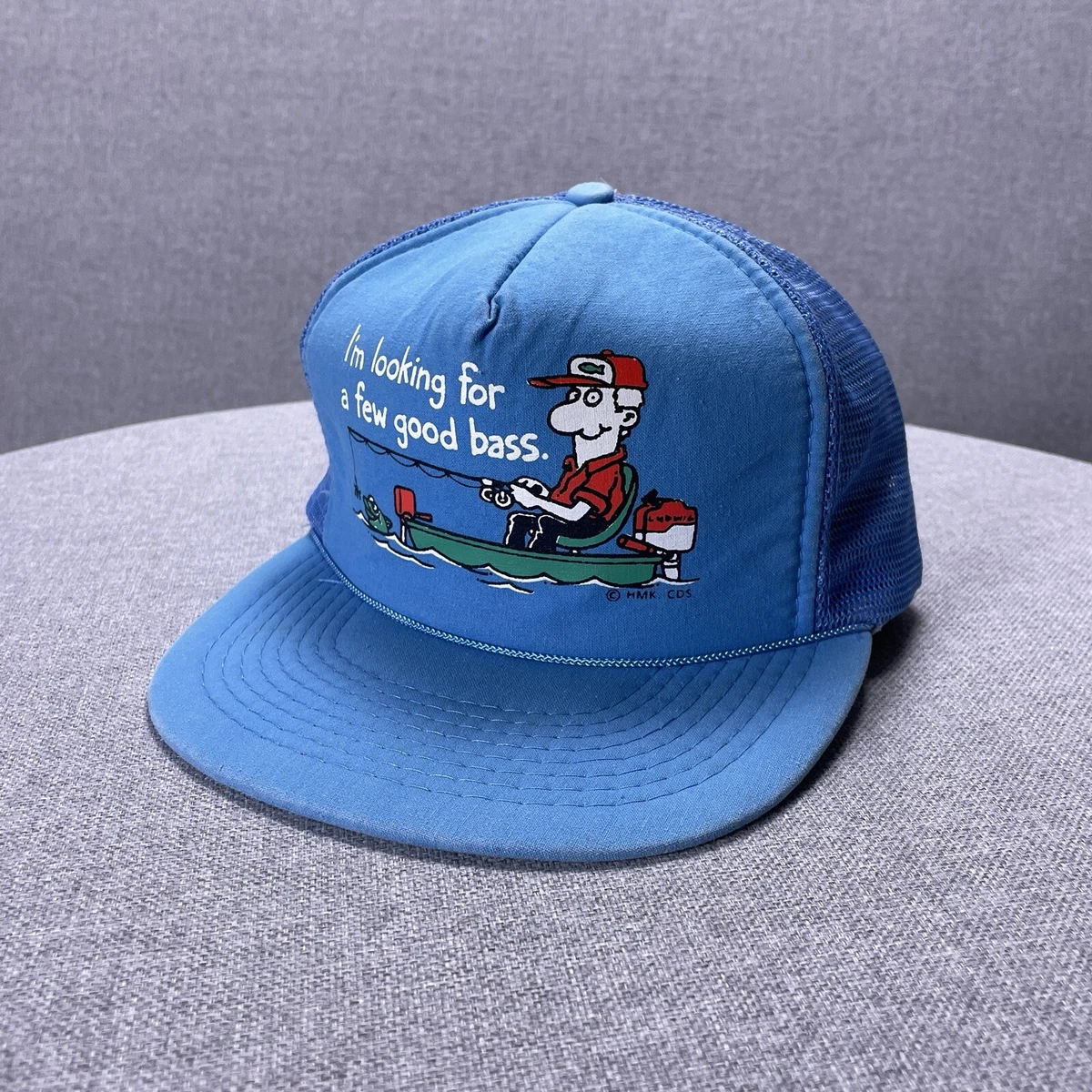 Looking For A Few Good Bass Fishing Funny Blue Mesh Snapback Cap