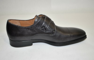 New! Magnanni Carey Monk Strap Loafer Catalux Gray Size 10 M  display picture 3