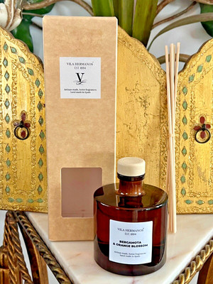 New Vila Hermanos Bergamota Orange Blossom Reed Diffuser 100ml/3.38 oz Spain